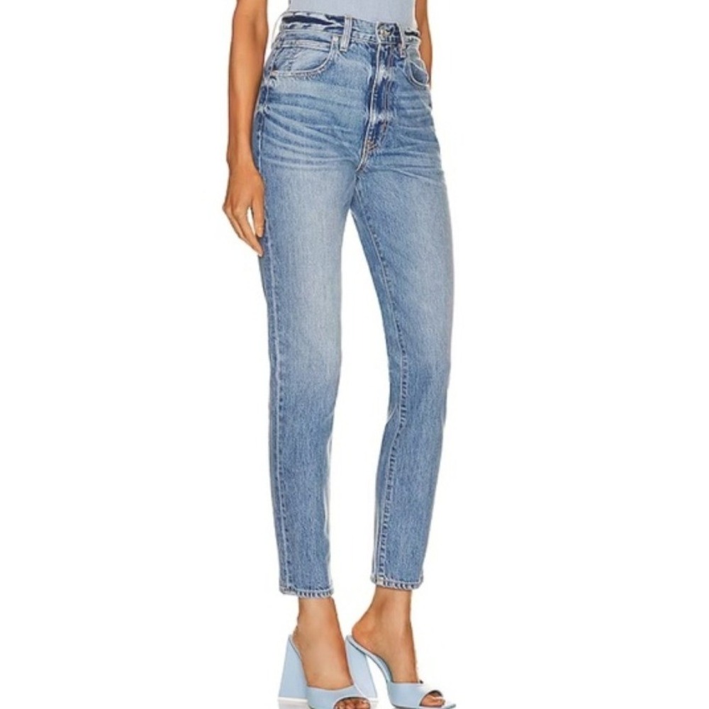 SLVRLAKE Beatnik High Rise Slim Leg Jeans Salton Sea Wash Size 31